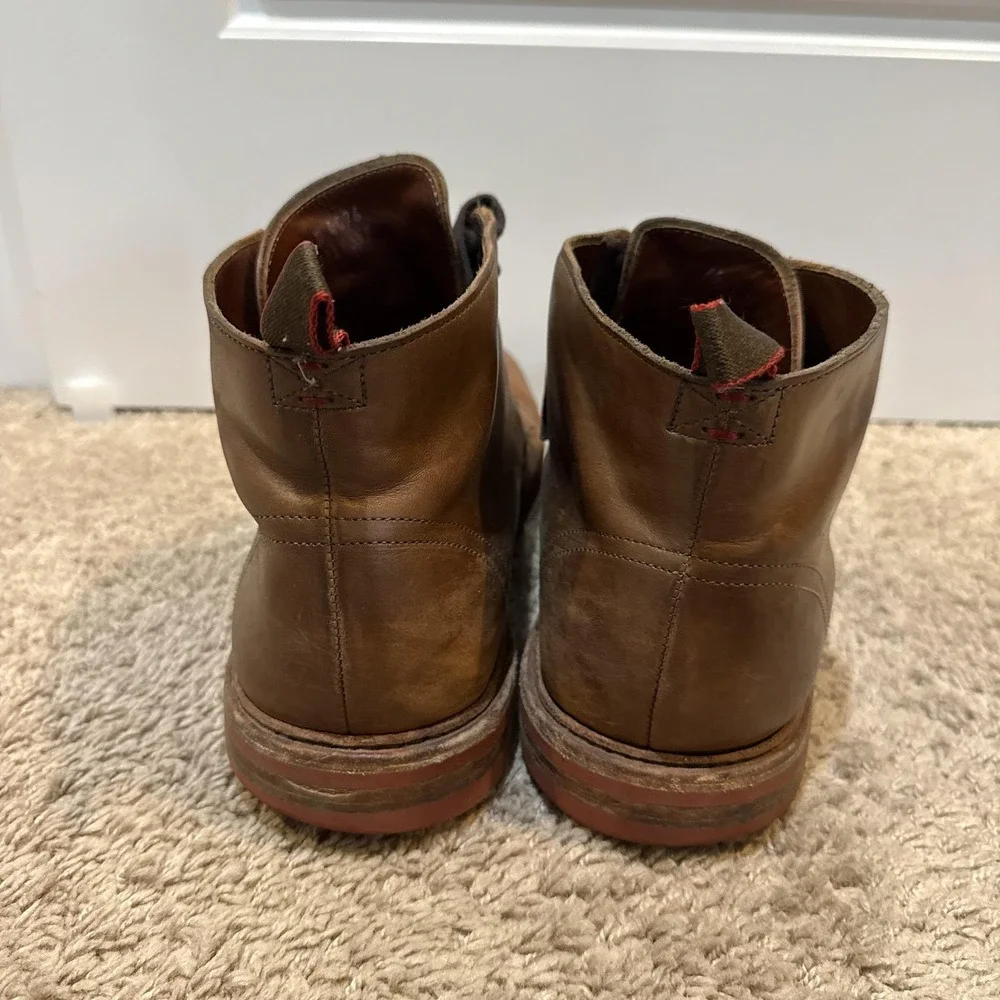 Allen Edmonds Patton Chukka Boots Mens Size 14 Brown Leather Waterproof Sole